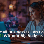 How Small Businesses Can Compete Using AI Without Big Budgets Banner Images